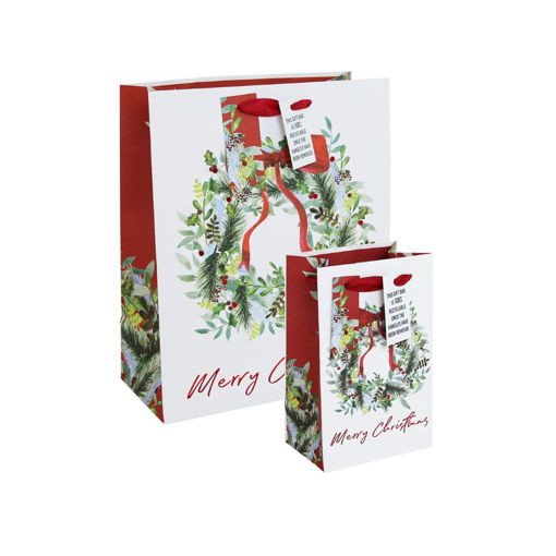 Picture of CHRISTMAS WREATH GIFT BAGS